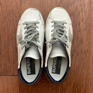 Golden Goose Deluxe Superstar White Navy